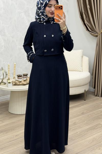 Ezel Elbise Lacivert Lacivert