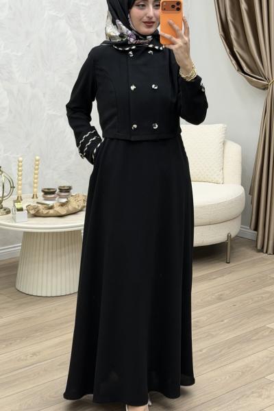 Ezel Elbise Siyah Siyah
