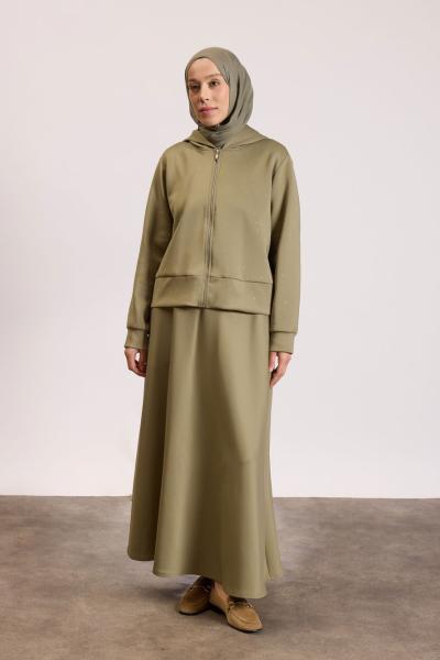 Scuba Taşlı Takım Haki