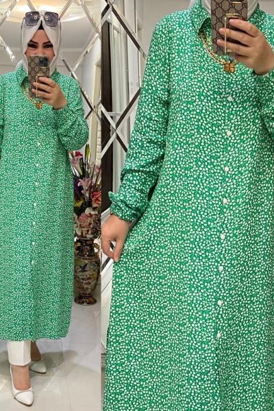 çıtır gömlek yeşil Yeşil